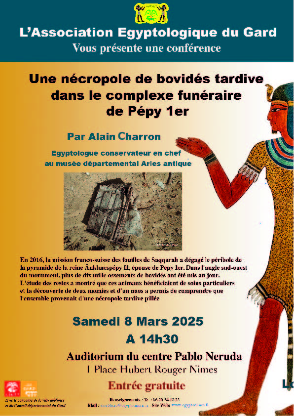 affiche conférence Alain CHARRON 8 mars 2025